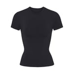 Track Stock of Skims Soft Smoothing Seamless T Shirt - Onyx - 2 X