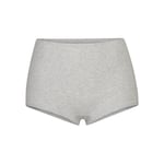 Track Stock of Skims Cotton Jersey Boy Short - Light Heather Grey - 2 X