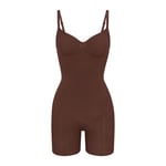 Track Stock of Skims Seamless Sculpt Mid Thigh Bodysuit  - Cocoa