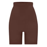 Track Stock of Skims Seamless Sculpt High Waisted Above The Knee Short - Cocoa - L
