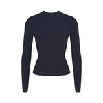 Track Stock of Skims Cotton Jersey Long Sleeve T Shirt - Navy - 2 X