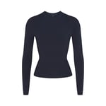 Track Stock of Skims Cotton Jersey Long Sleeve T Shirt - Navy - 3 X