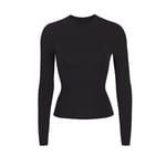 Track Stock of Skims Cotton Jersey Long Sleeve T Shirt - Soot - 3 X