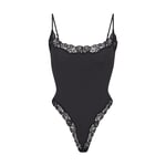 Track Stock of Skims Fits Everybody Lace Cami Bodysuit - Onyx - Xs