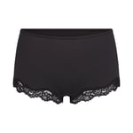 Track Stock of Skims Fits Everybody Lace Boy Short - Onyx - Xxs