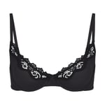 Track Stock of Skims Fits Everybody Lace Unlined Scoop Bra - Onyx - 32 - C