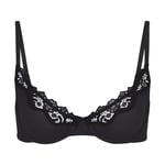Track Stock of Skims Fits Everybody Lace Unlined Scoop Bra - Onyx - 36 - Dd