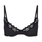 Track Stock of Skims Fits Everybody Lace Unlined Scoop Bra - Onyx - 44 - Dd