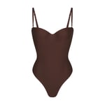Track Stock of Skims Body Underwire Thong Bodysuit - Cocoa - 2 X