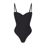 Track Stock of Skims Body Underwire Thong Bodysuit - Onyx - L