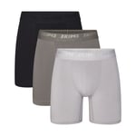 Track Stock of Skims Stretch Mens 5" Boxer Brief 3 Pack - Gunmetal Multi - Xl - 5"