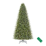 Track Stock of 12 ft. Full Pre-Lit LED Grand Duchess Balsam Fir Christmas Tree