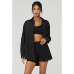 Track Stock of Alo Dreamscape Button Down Long Sleeve - Black - L