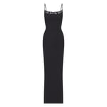 Track Stock of Skims Fits Everybody Lace Long Slip Dress - Onyx - Xs