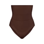Track Stock of Skims Fits Everybody Maternity Banded High Waisted Brief - Cocoa - 2 X
