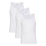 Track Stock of Skims Cotton Mens Rib Tank 3 Pack - Chalk - 5 X