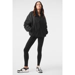 Track Stock of Alo Latitude Light Weight 1/2 Zip Pullover Jacket - Black - M