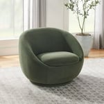 Track Stock of Better Homes & Gardens Mira Velvet Swivel Chair - Olive