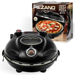 Track Stock of Piezano 12 in. Black Portable Countertop Stone Bake Indoor Grill Electric Oven Pizza Maker