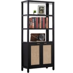 Track Stock of Storage Bookcase - Black