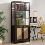 Track Stock of Storage Bookcase - Cherry