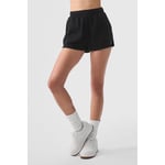 Track Stock of Alo Low Key Sweat Short - Black - Xxs