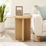 Track Stock of Better Homes & Gardens Lillian Fluted End Table - Natural Pine