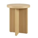 Track Stock of Better Homes & Gardens Lillian Fluted End Table - Natural Pine