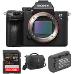 Track Stock of Sony Alpha a7 III Mirrorless Digital Camera Body with Accessories Kit