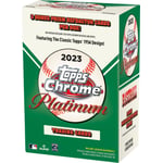 Track Stock of 2023 Topps Chrome Baseball Platinum Trading Cards Blaster Box
