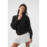 Track Stock of Alo Accolade Crew Neck Pullover - Black - M - Regular