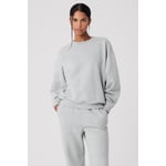 Track Stock of Alo Accolade Crew Neck Pullover - Athletic Heather Grey - M