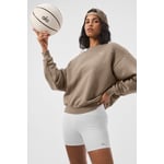 Track Stock of Alo Accolade Crew Neck Pullover - Gravel - L