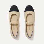 Track Stock of Rothy's The Square Mary Jane - Cream Captoe - 7