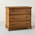 Track Stock of Hearth & Hand with Magnolia - 3 Drawer Classic Vertical Dresser Aged Oak