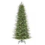 Track Stock of 7.5 ft. Slim Pre-Lit LED Grand Duchess Balsam Fir Christmas Tree - Slim