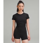 Track Stock of All It Takes Ribbed Nulu T-Shirt - Black - 4