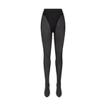 Track Stock of Skims Hosiery Shaping Butt Lifting Tights - Onyx - L