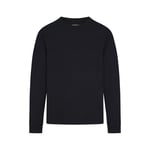 Track Stock of Skims Heavyweight Cotton Mens Relaxed Long Sleeve T Shirt - Obsidian - M