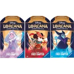Track Stock of Disney Lorcana The First Chapter - Sleeved Booster Pack - Styles May Vary