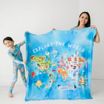 Track Stock of Little Sleepies Around The World Large Cloud Blanket