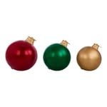 Track Stock of 3-Piece Jumbo Ornament Set Holiday Yard Decoration