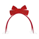 Track Stock of 9.5 ft. Icicle Shimmer Giant-Sized Twinkling LED Red Bow Archway Holiday Yard Decoration Y