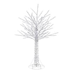 Track Stock of 8 ft. Giant-Sized Bare Branch White LED Tree Holiday Yard Decoration