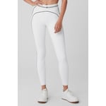 Track Stock of Alo Airbrush High Waist Heart Throb Legging - White/Black - M - Full 28"