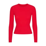 Track Stock of Skims Fits Everybody Long Sleeve T Shirt  - Cherry
