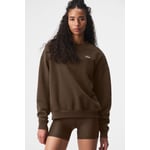 Track Stock of Alo Accolade Crew Neck Pullover - Espresso - M