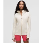 Track Stock of Scuba Full-Zip Hoodie - Heathered Light Ivory/Gold - 0