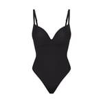 Track Stock of Skims Ultimate Body Push Up Thong Bodysuit - Onyx - Xl