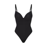 Track Stock of Skims Ultimate Body Push Up Thong Bodysuit  - Onyx